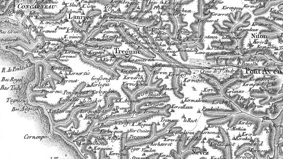 Carte Cassini du XVIIIe siècle (IGN.fr)