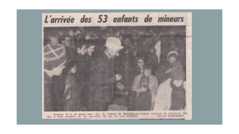 Les enfants des mineurs de Montigny à Trégunc