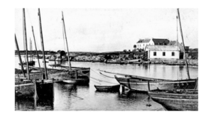 Le port de Trévignon vers 1940