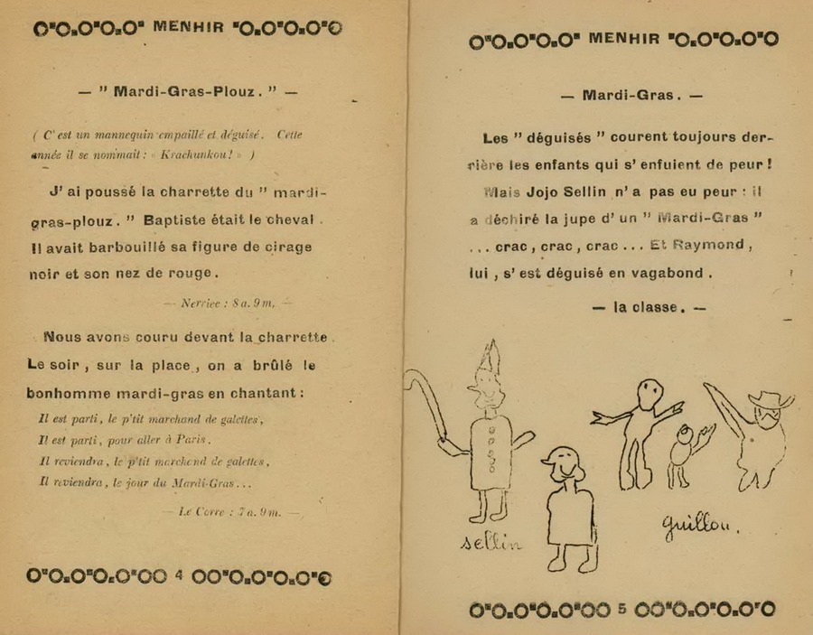 Le Menhir - 1949 - Journal scolaire de l'école publique de garçons (extraits)