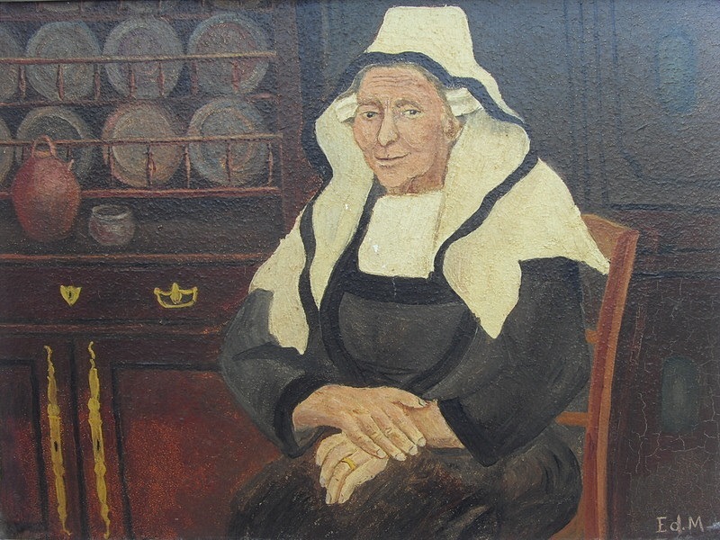 Tableau d'Edouard Martin : la mère de Fine Jany