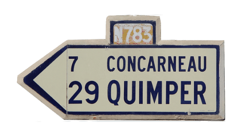 Panneau sur la route nationale 783