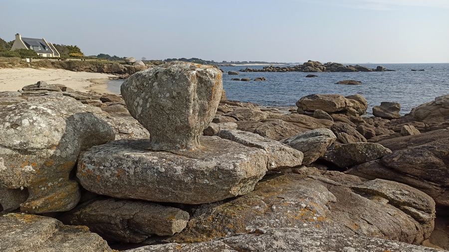 Travail de l'érosion entre Pendruc et la pointe de la Jument (pédogénèse)