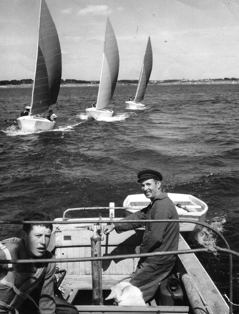 1961 : Les premières caravelles construites par le Chantier Stéphan de Concarneau, et la vedette de surveillance avec Émile Furic et Jean-Yves Yan