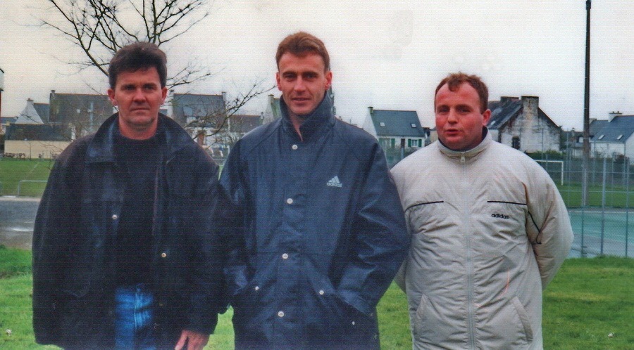 Stéphane Floc’h, Stéphane Guivarc’h et Yannick Harmand en 2001.