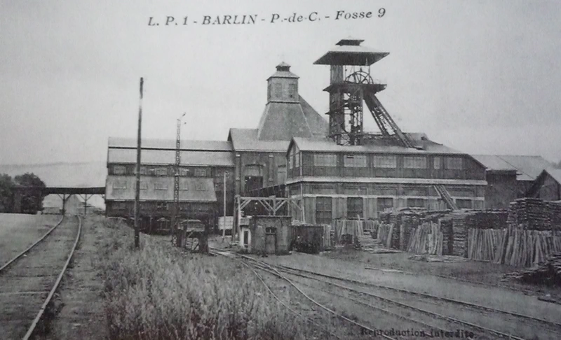 La fosse n° 9 de Barlin dans le Pas-de-Calais
