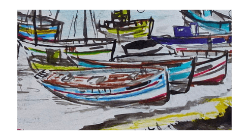 Le cimetière de bateaux de Pouldohan